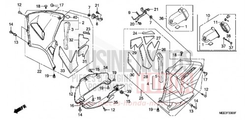 CAPOT INFERIEUR CBR600RR4 de 2004